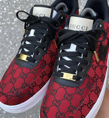 CUSTOM RED GUC AF1