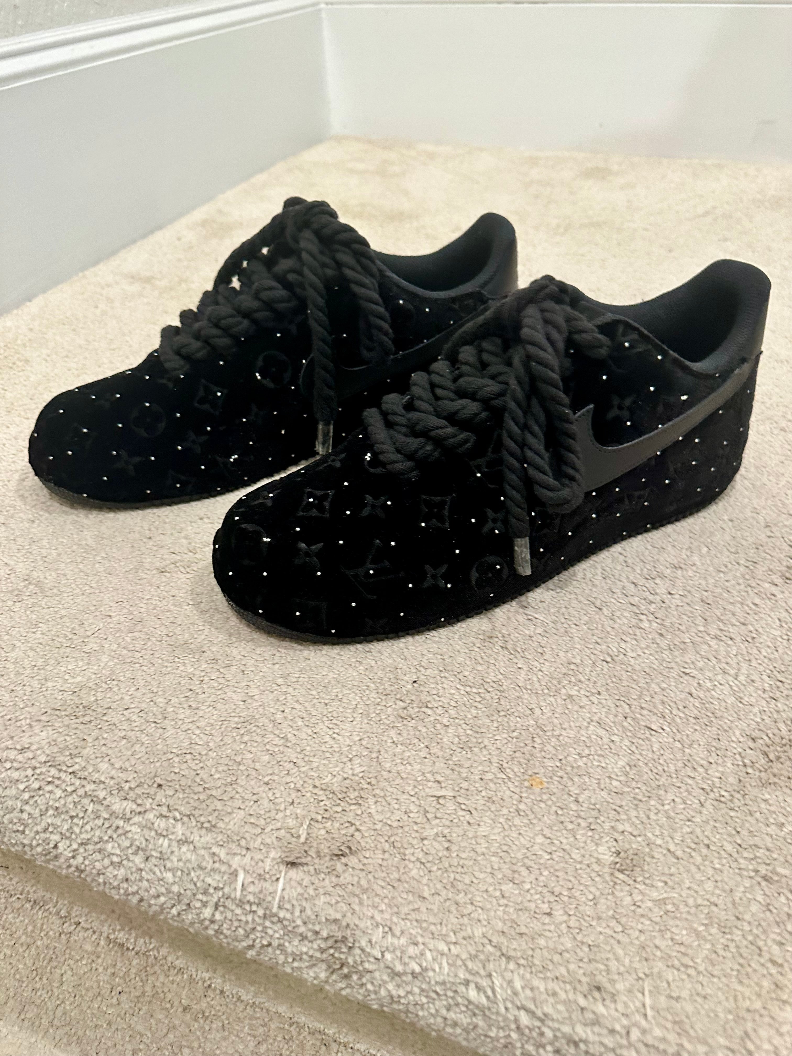 Rhinestone velvet af1