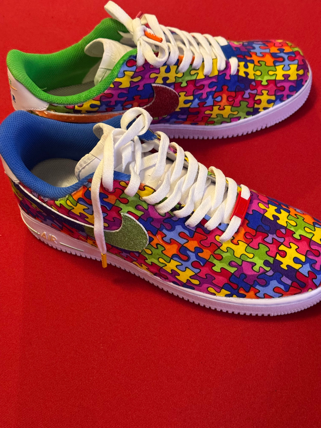 Autism Awareness Glitter Custom AF1
