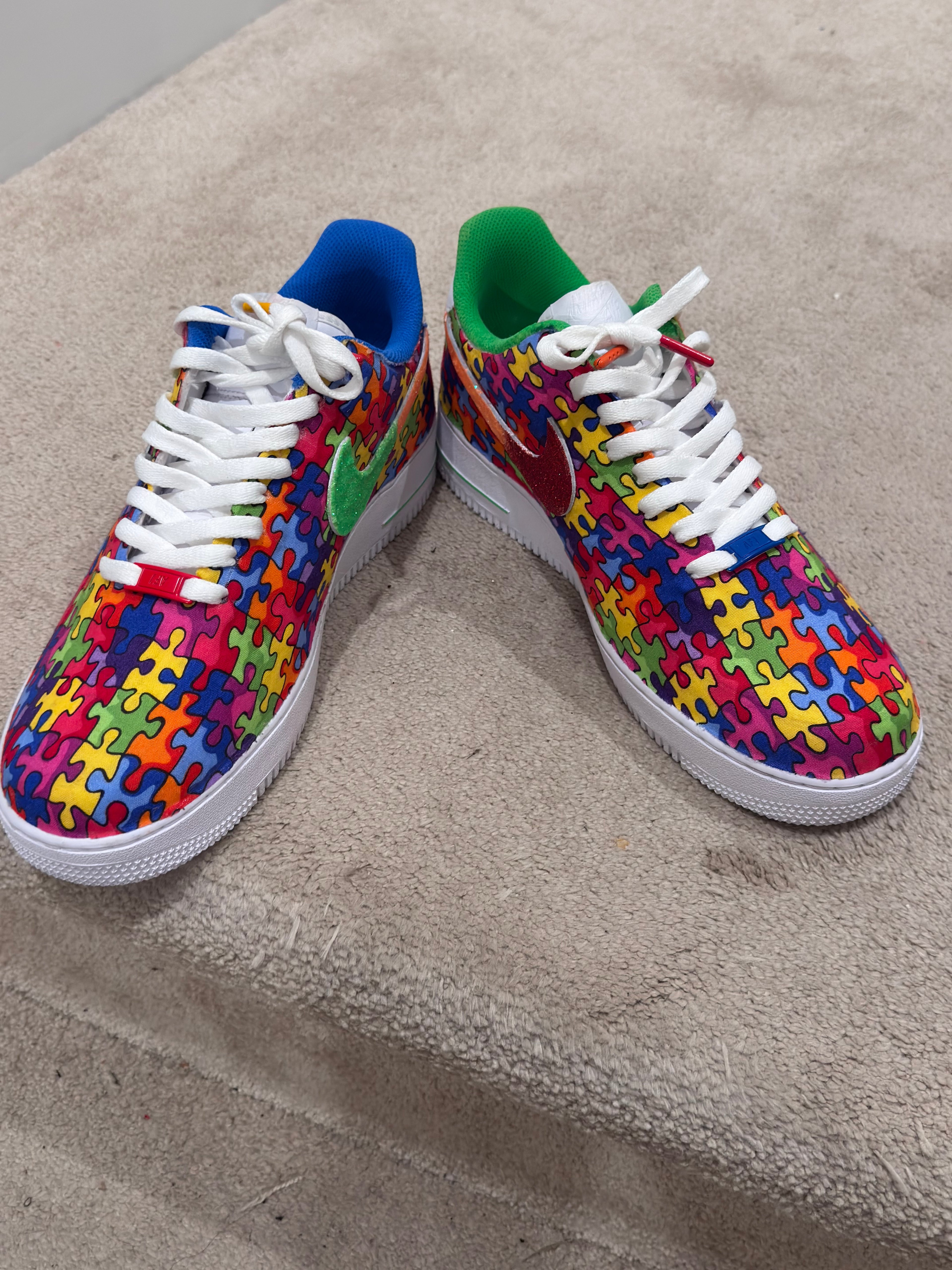 Autism Awareness Glitter Custom AF1