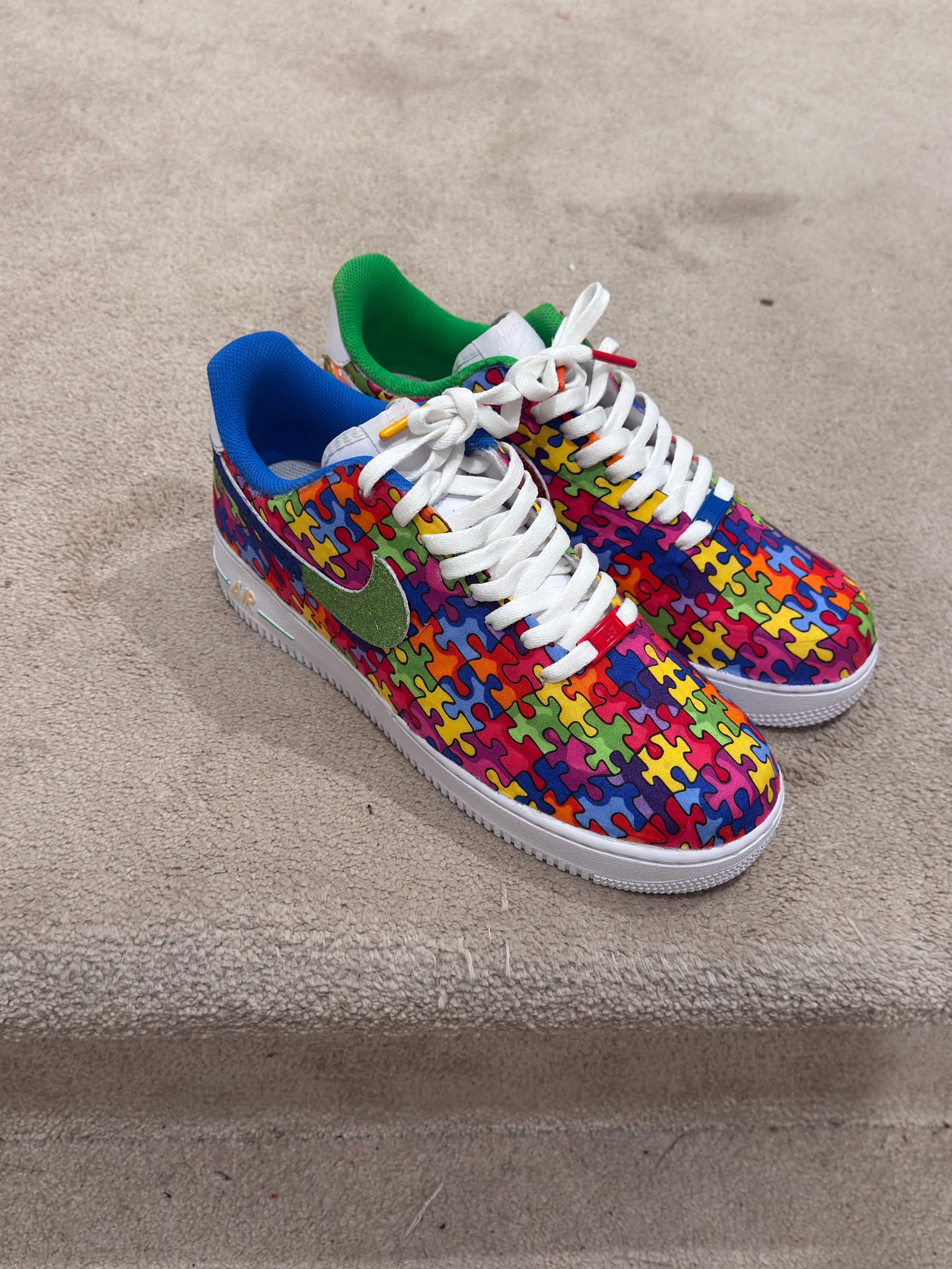 Autism Awareness Glitter Custom AF1