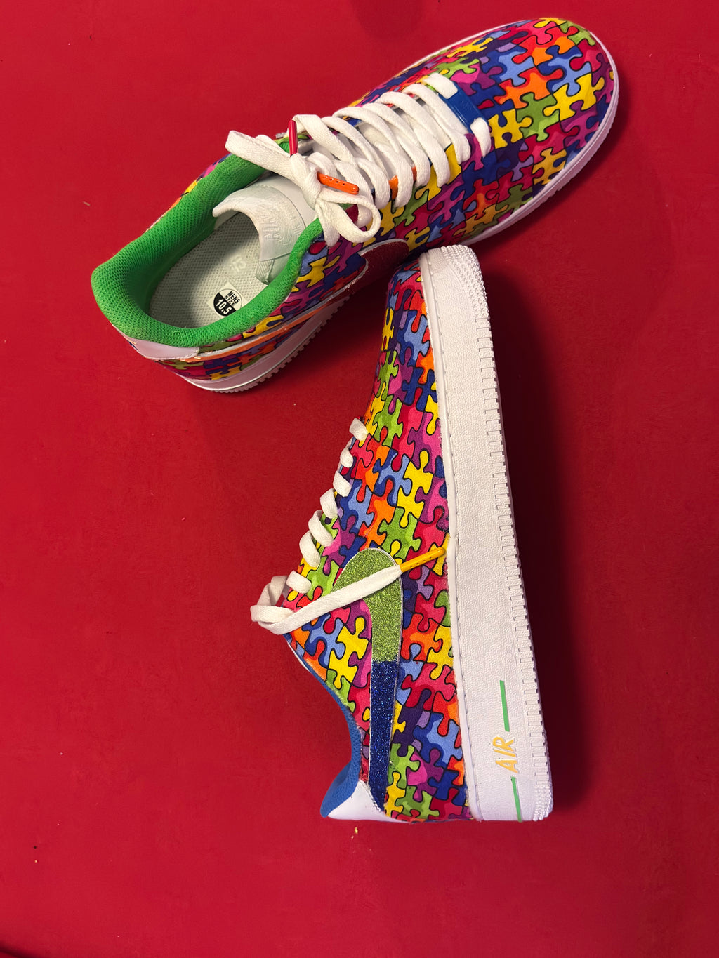 Autism Awareness Glitter Custom AF1