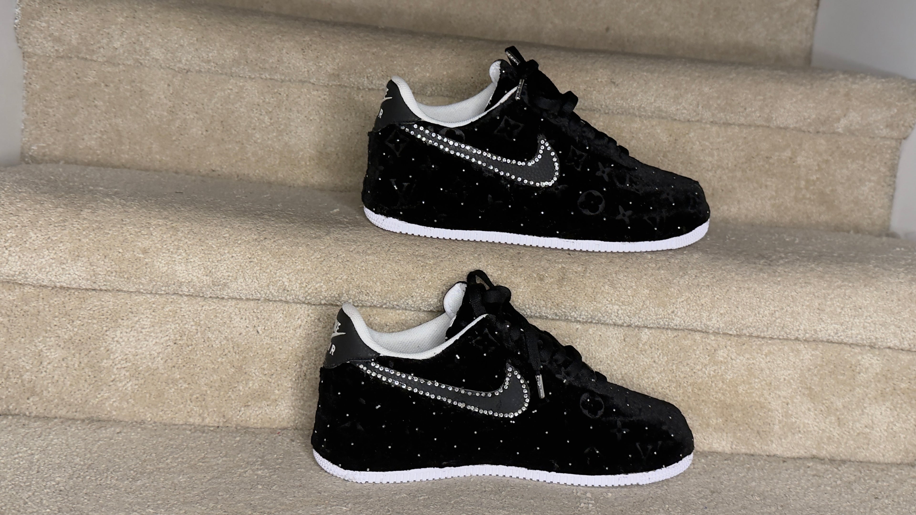 (Black Rhinestone lv  AF1