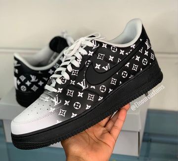 Black gray custom AF1