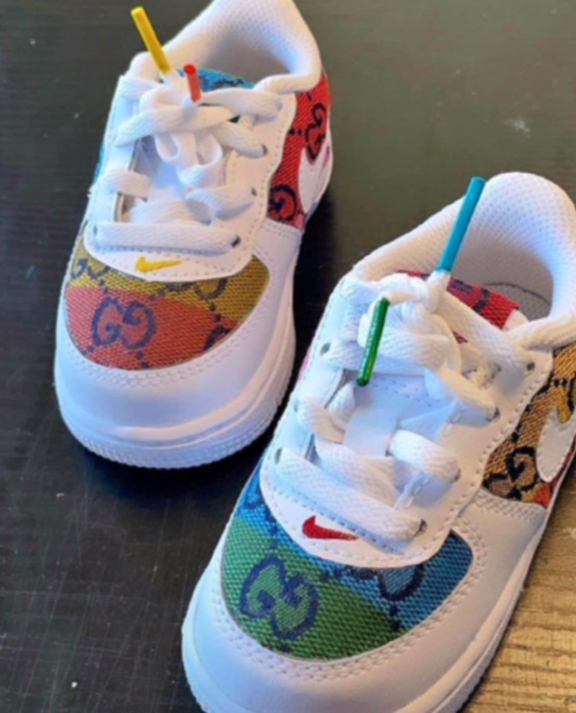 Multi color GG AF 1 (baby or toddler - MQ Customs