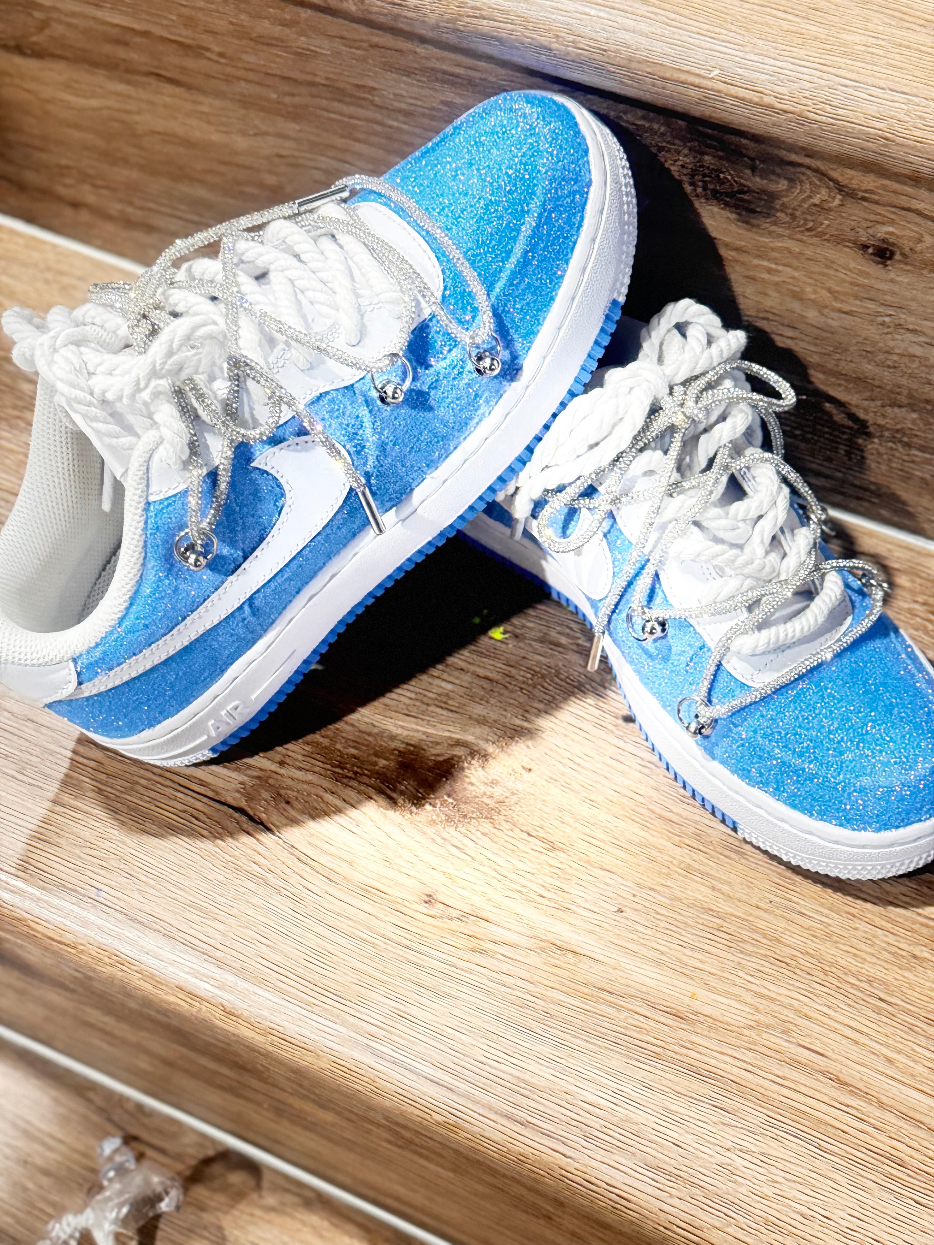 CUSTOM BABY BLUE GLITTER