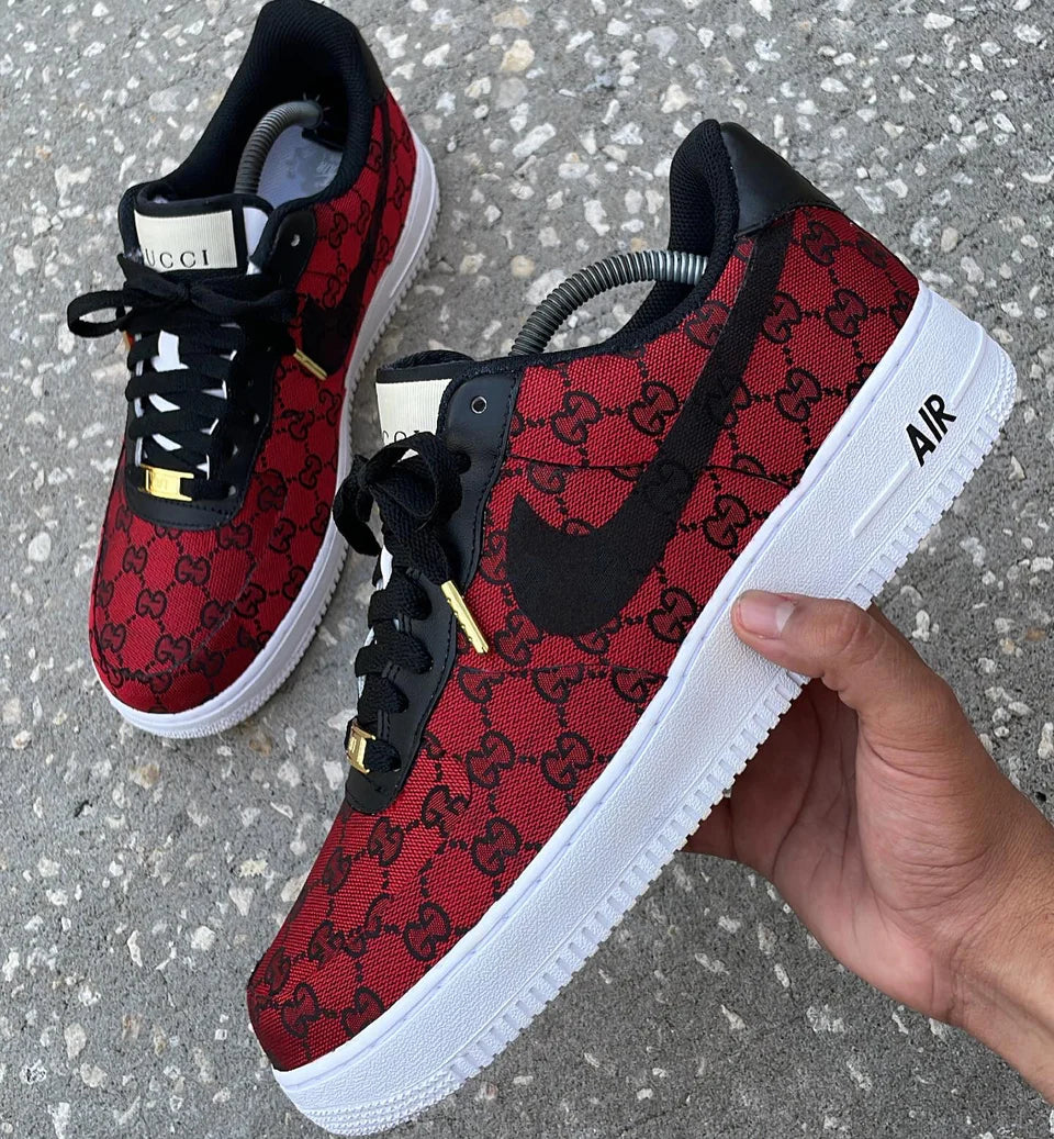 CUSTOM RED GUC AF1
