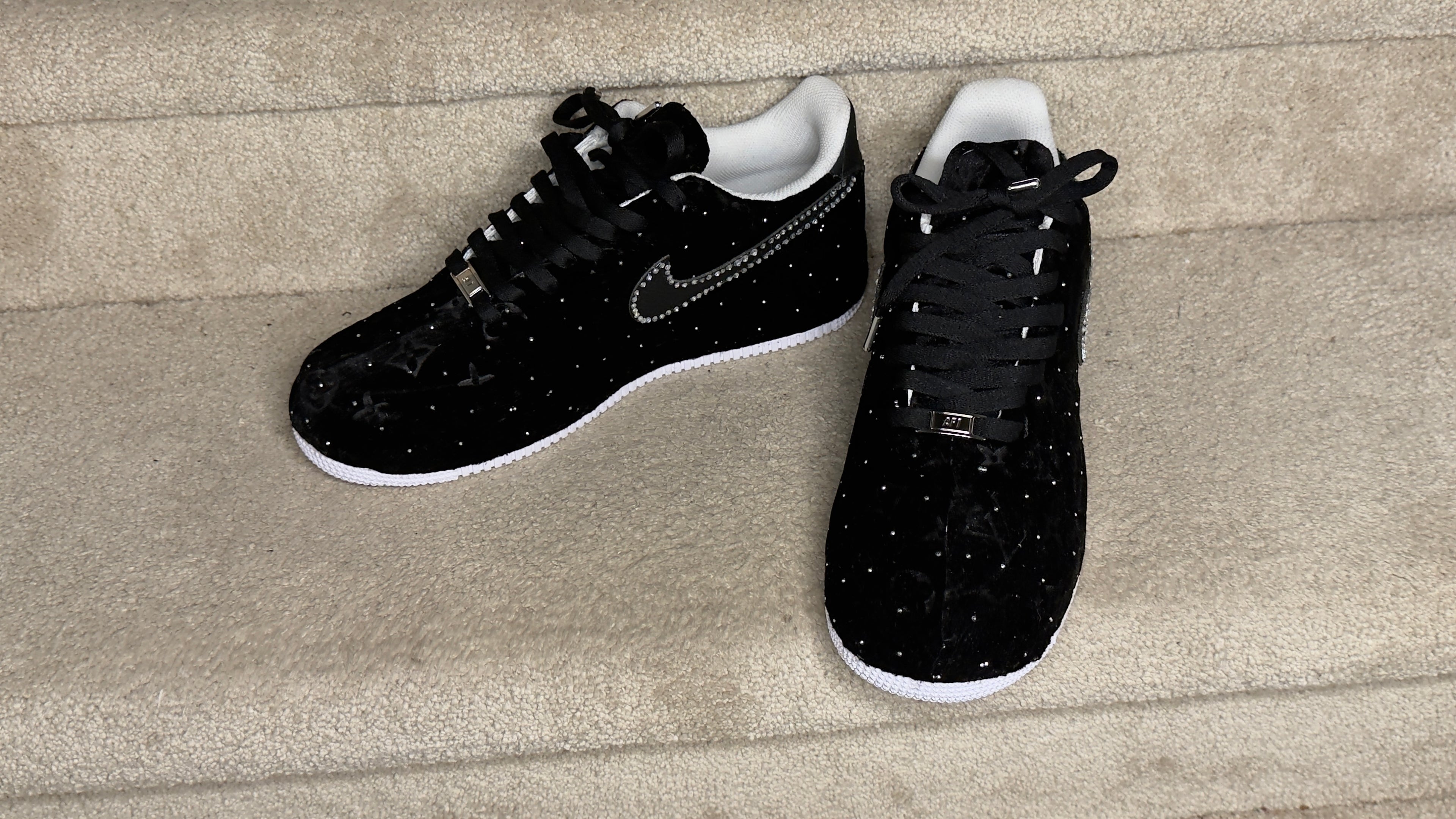 (Black Rhinestone lv  AF1