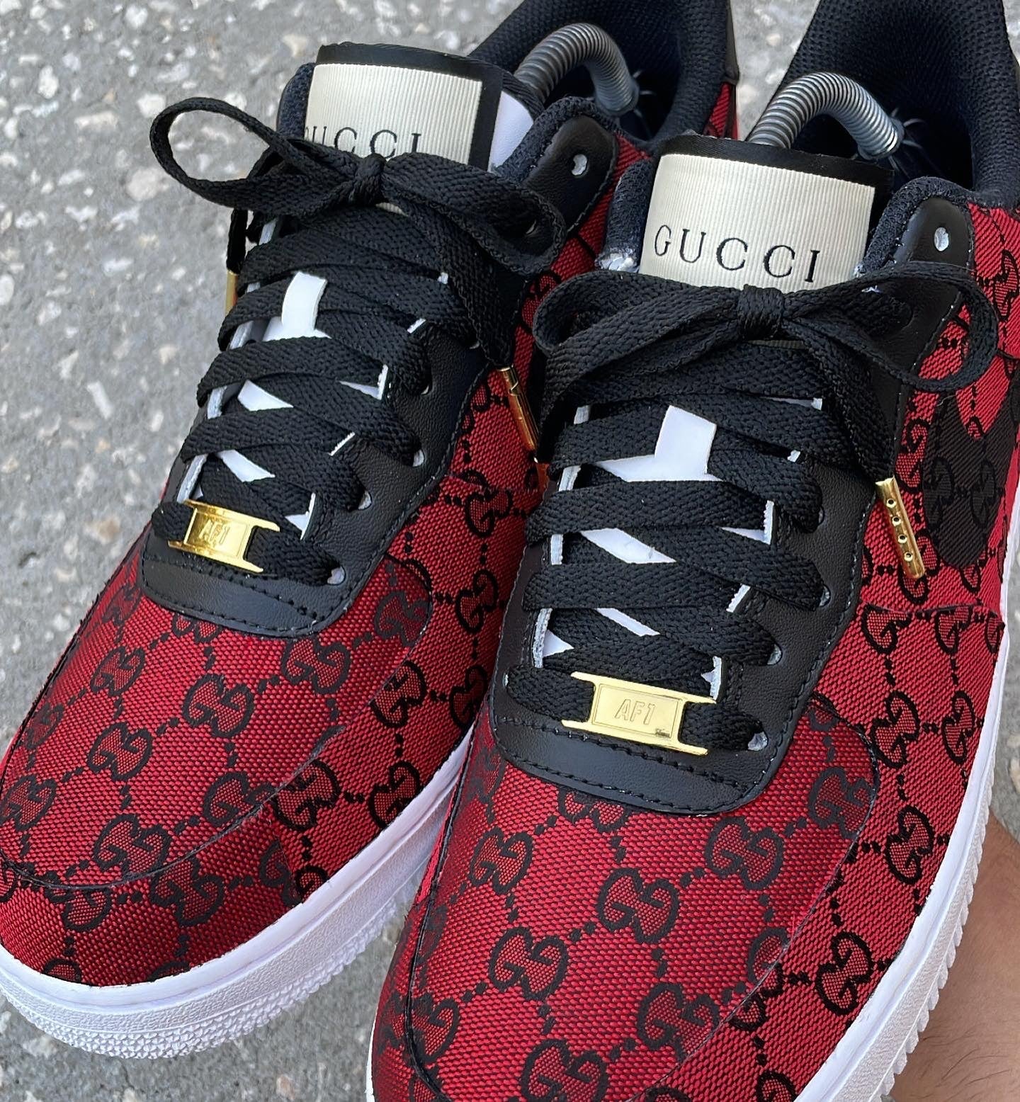CUSTOM RED GUC AF1