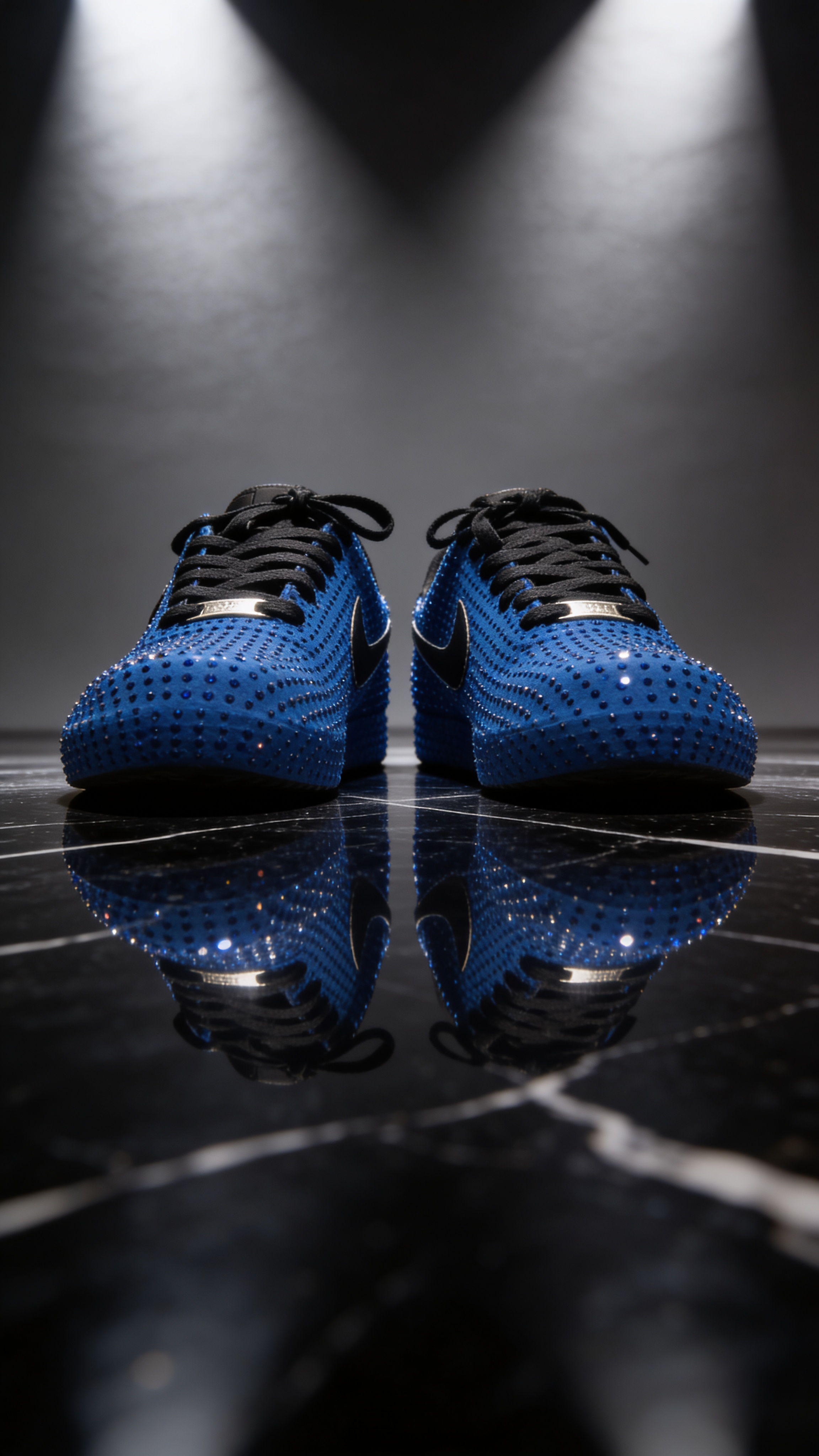 Royal Blue Custom Rhineston AF1