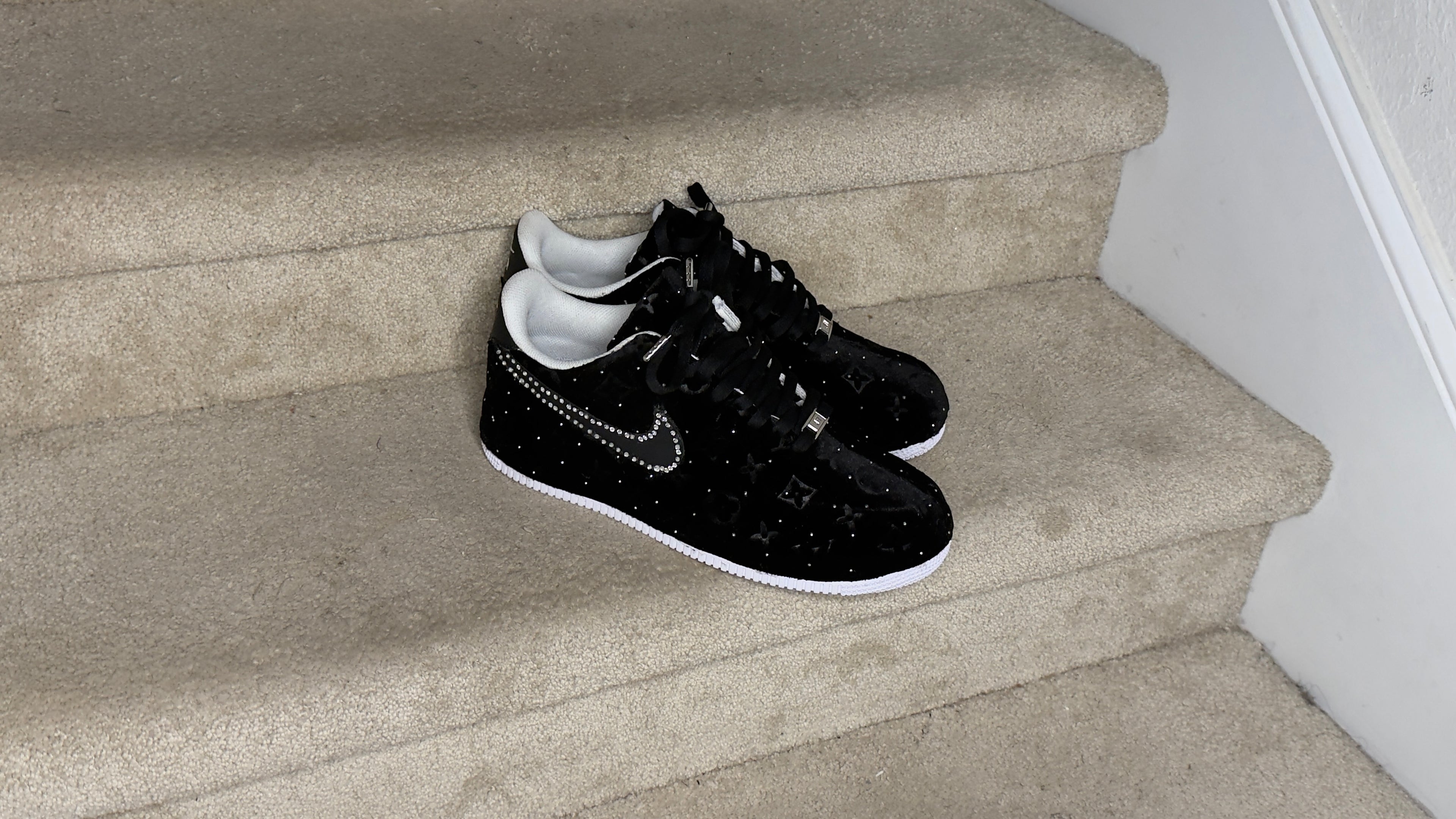 (Black Rhinestone lv  AF1