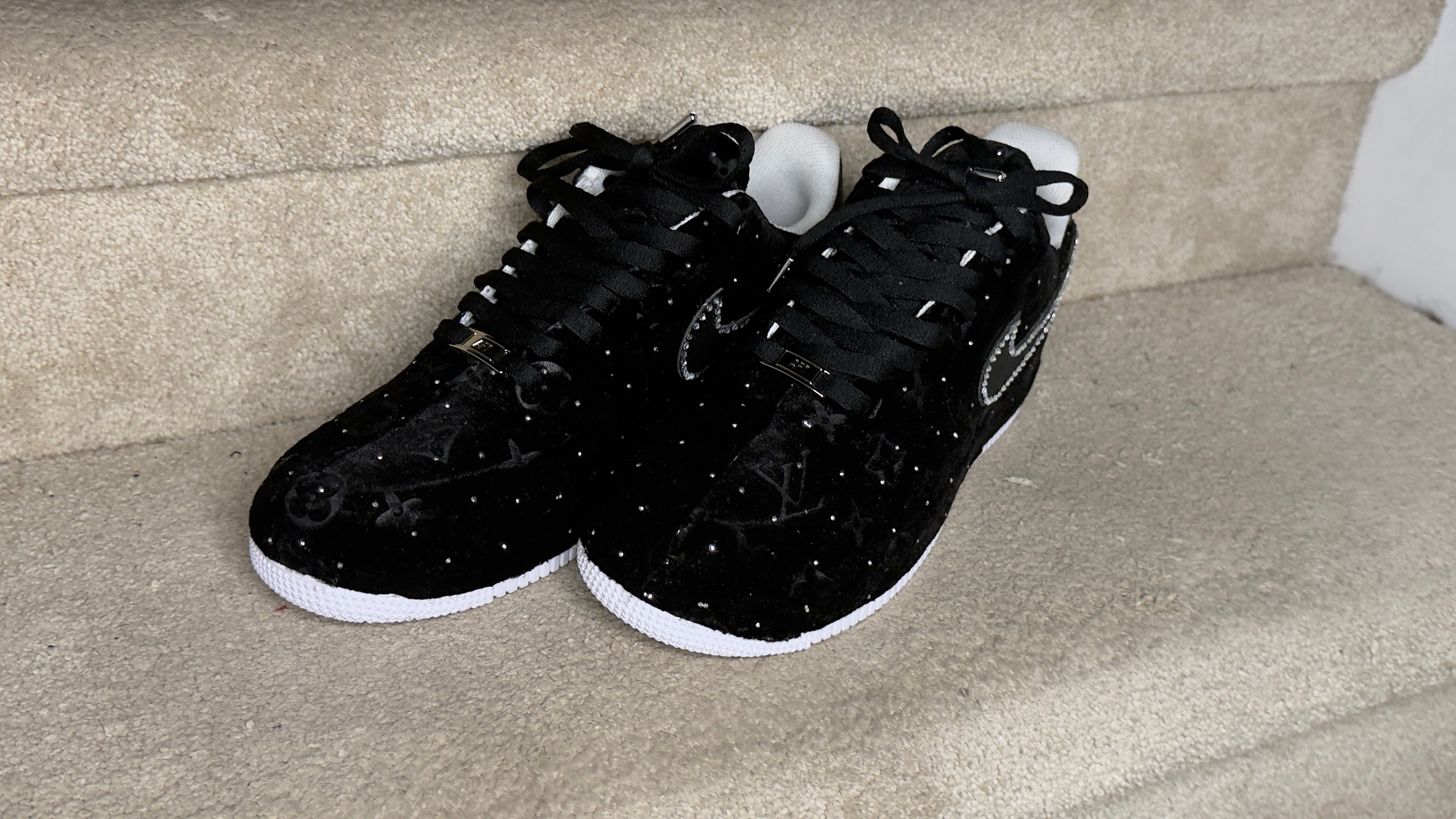 (Black Rhinestone lv  AF1