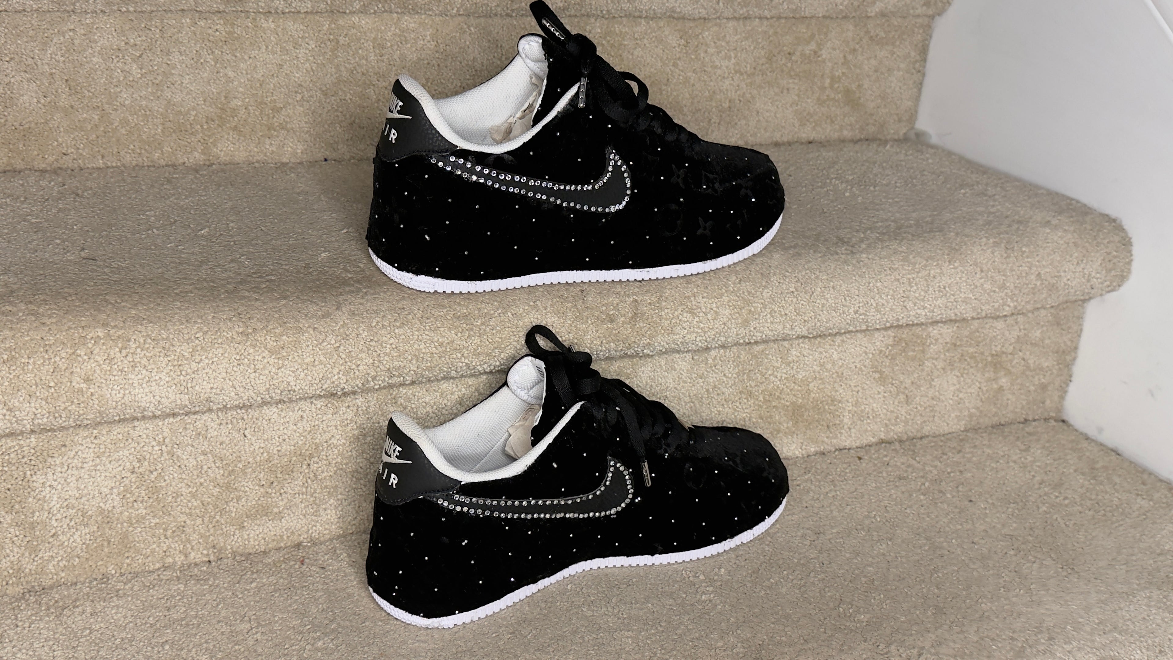 (Black Rhinestone lv  AF1