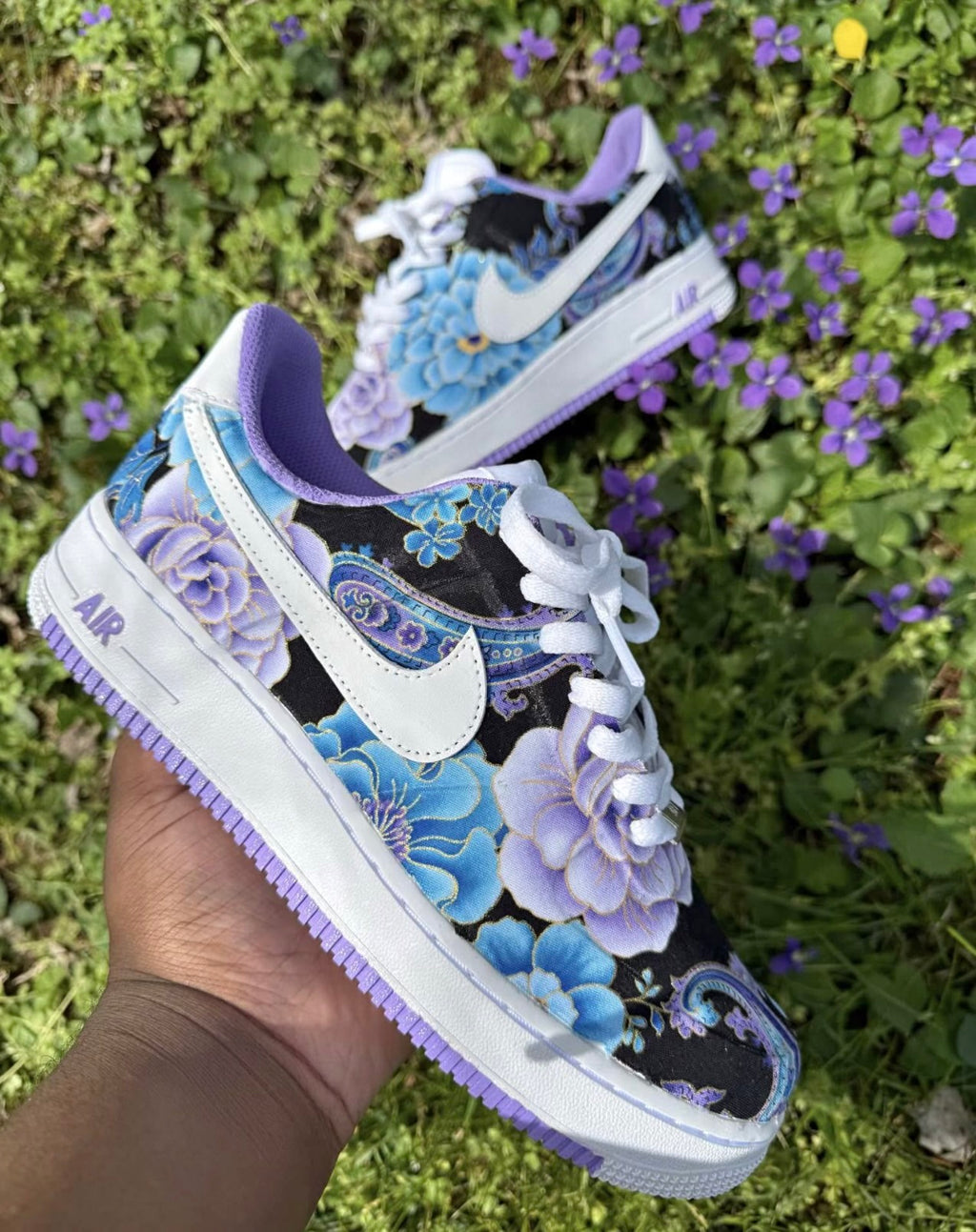 PURPLE FLORA CUSTOM AF1