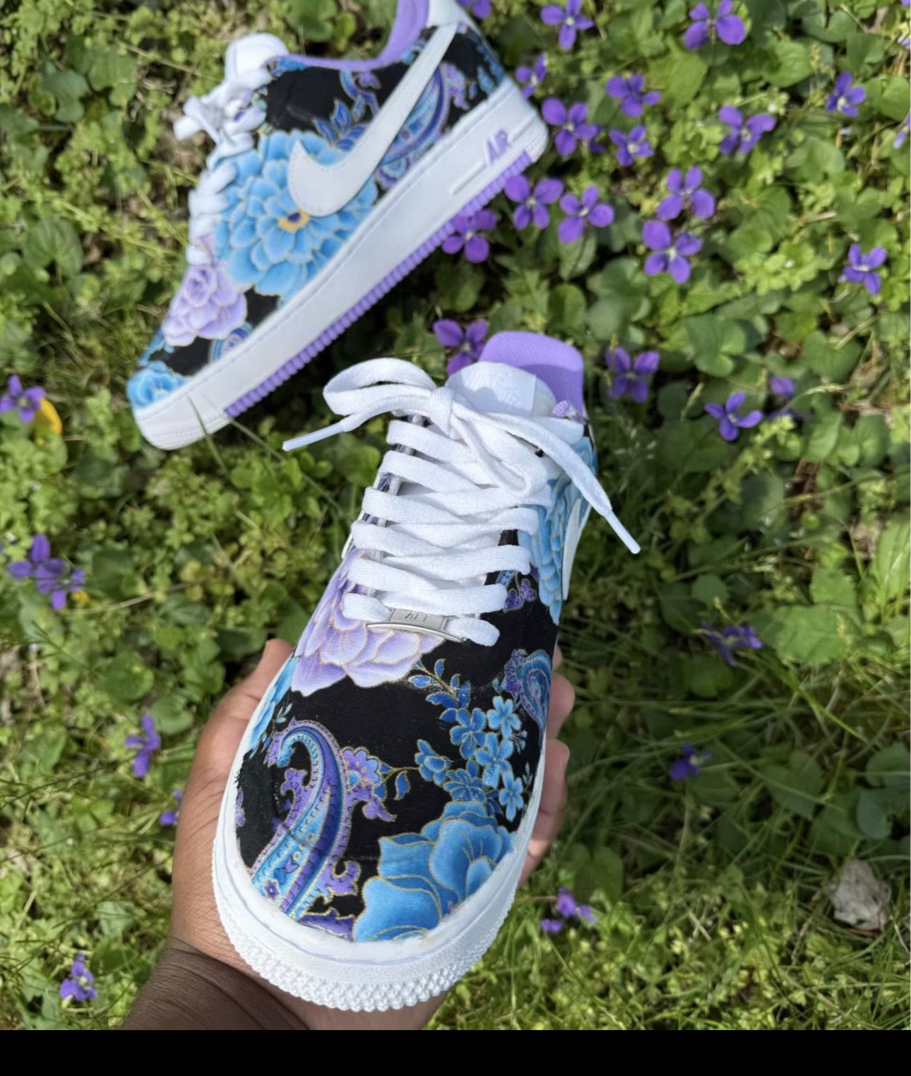 PURPLE FLORA CUSTOM AF1