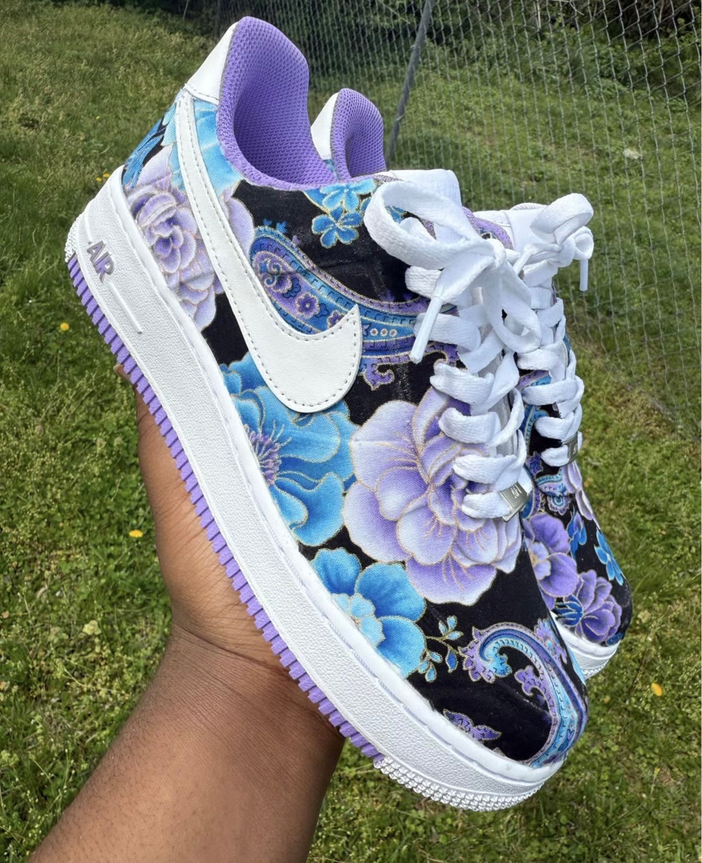 PURPLE FLORA CUSTOM AF1