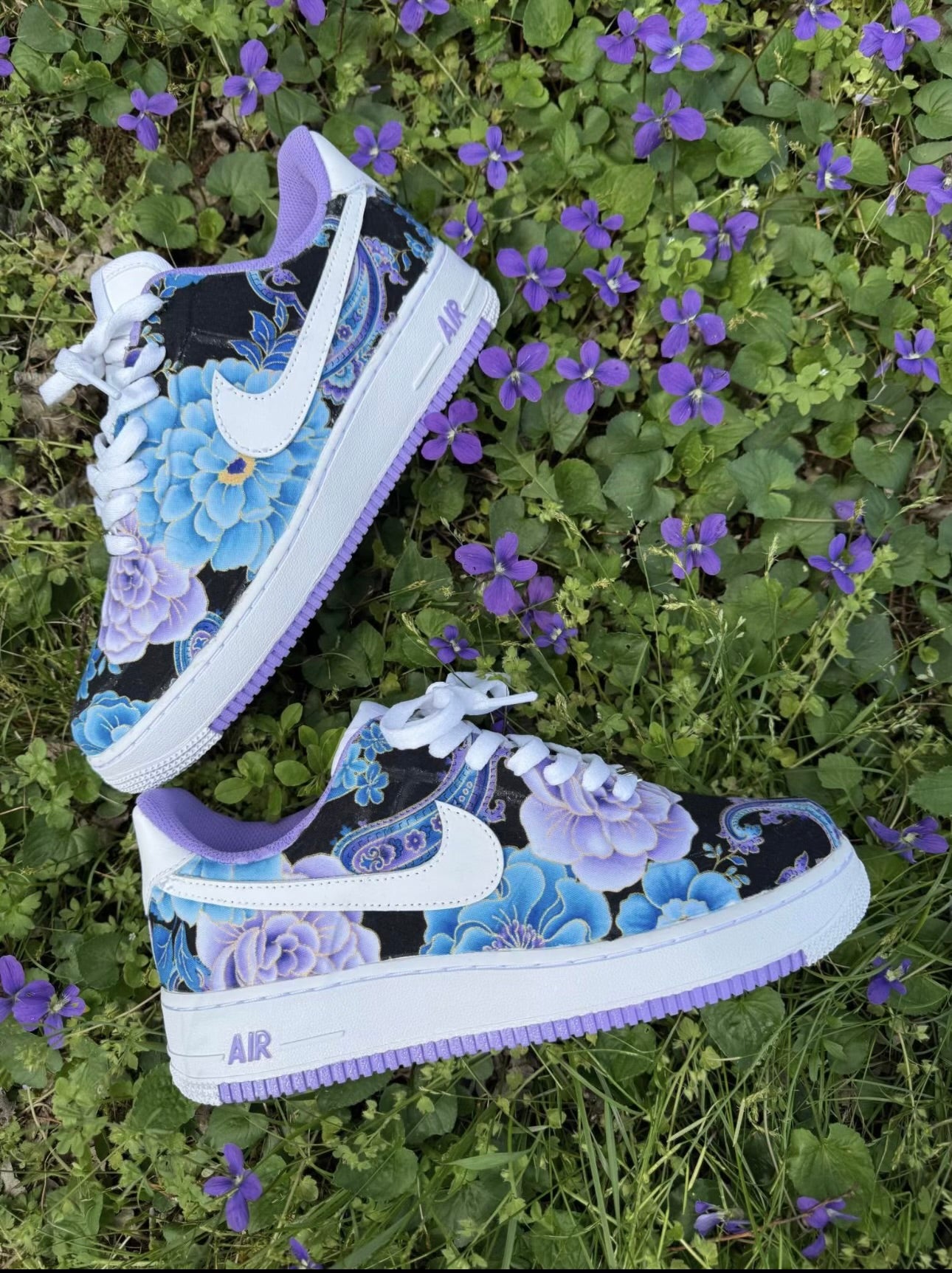 PURPLE FLORA CUSTOM AF1