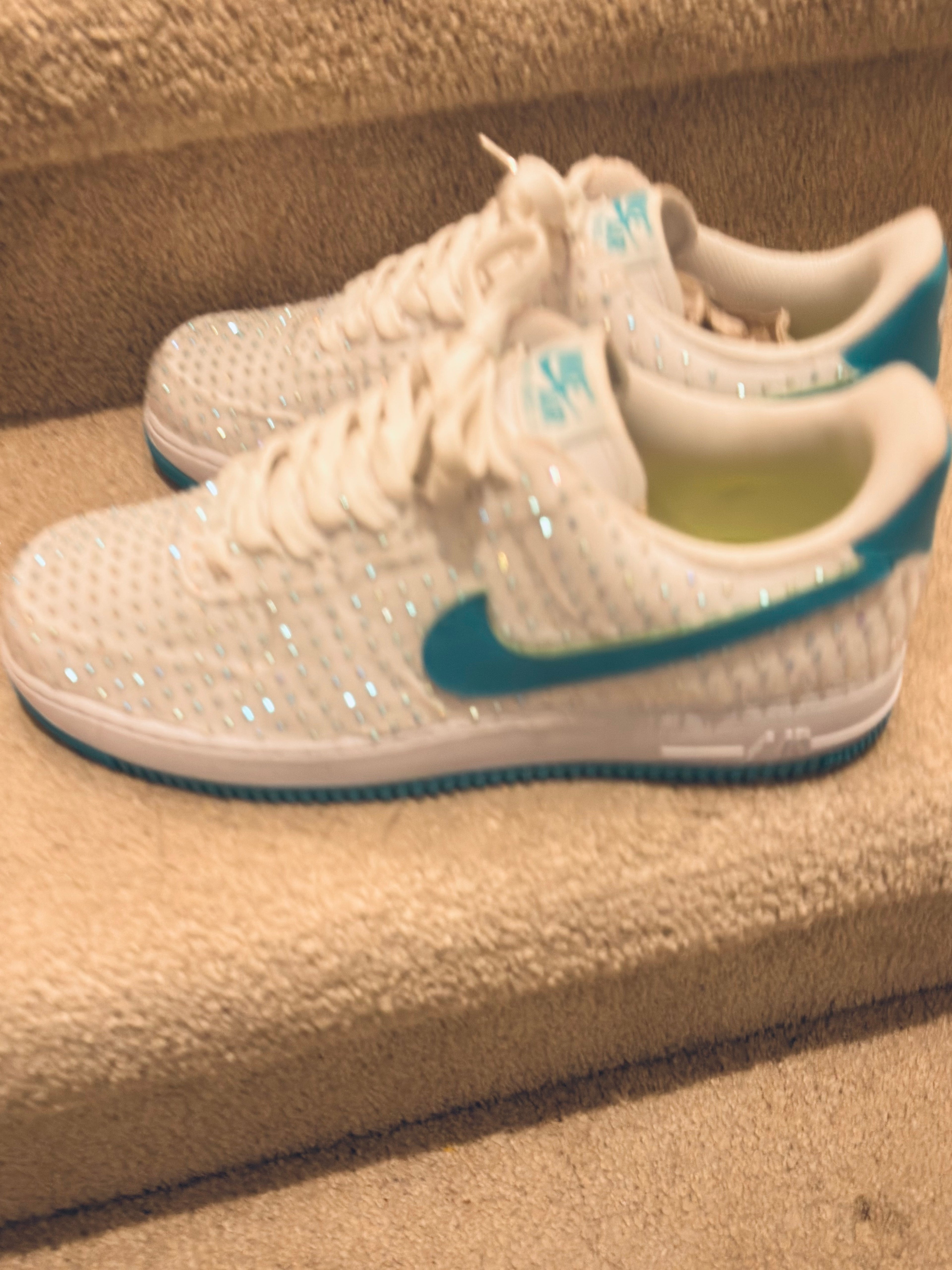 White Rhinestone af1