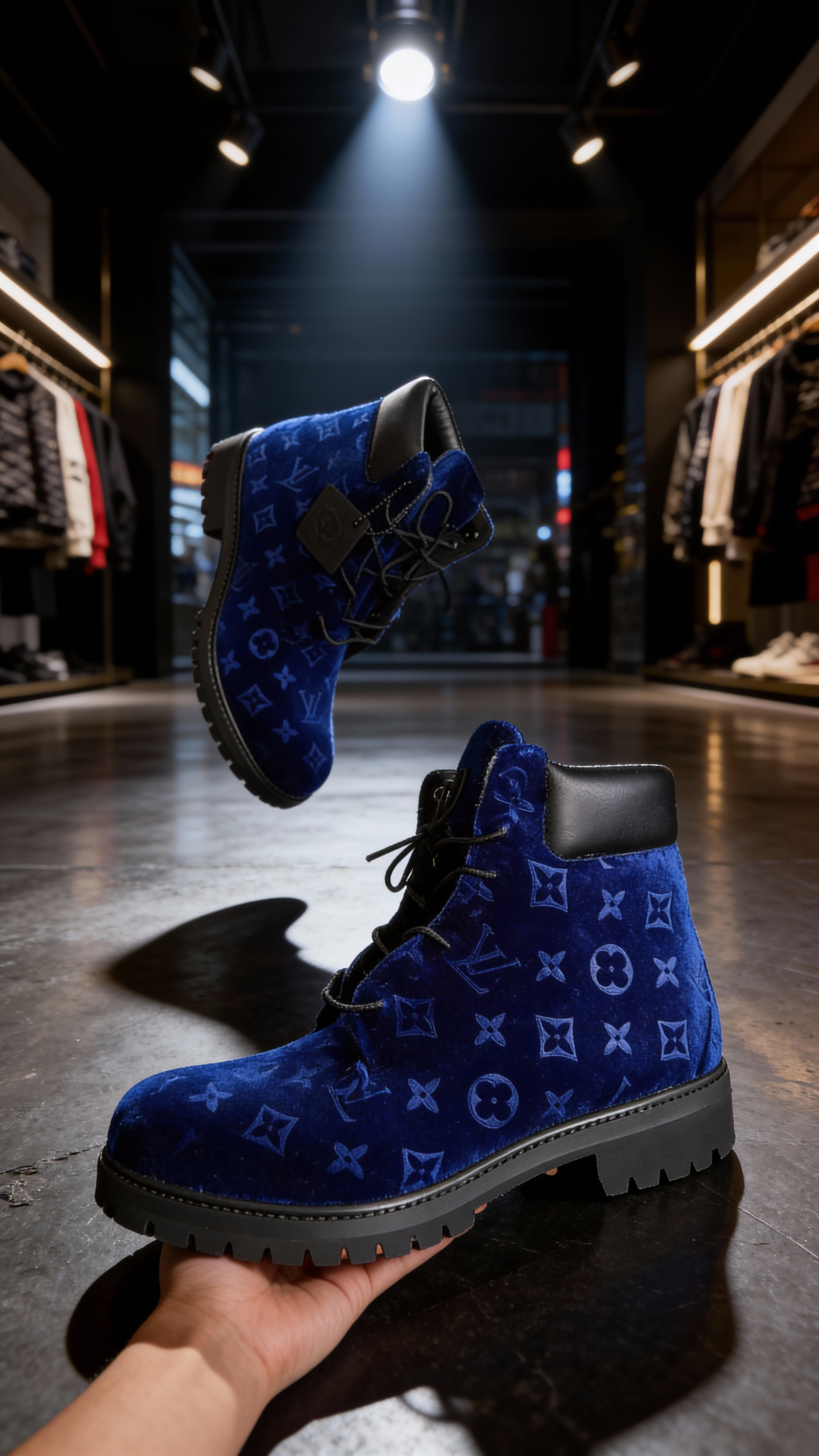 Nipsey Blue  Custom Timberlands