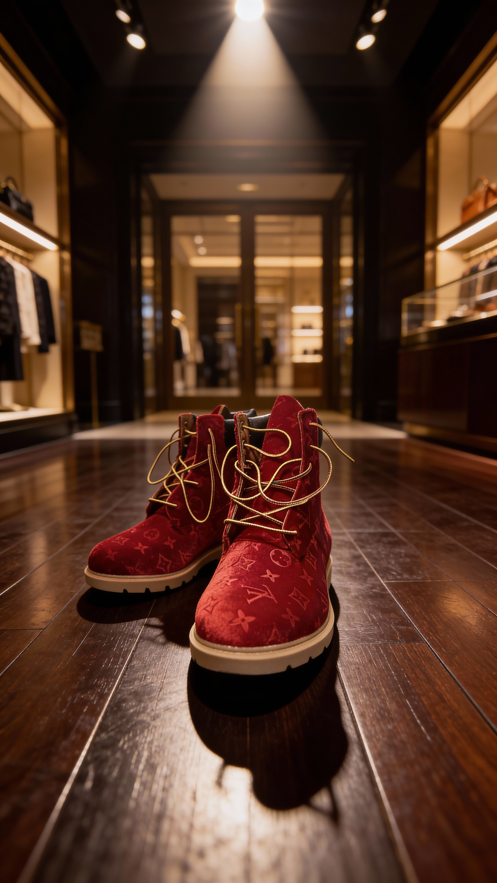 Velvet candy apple timberlands