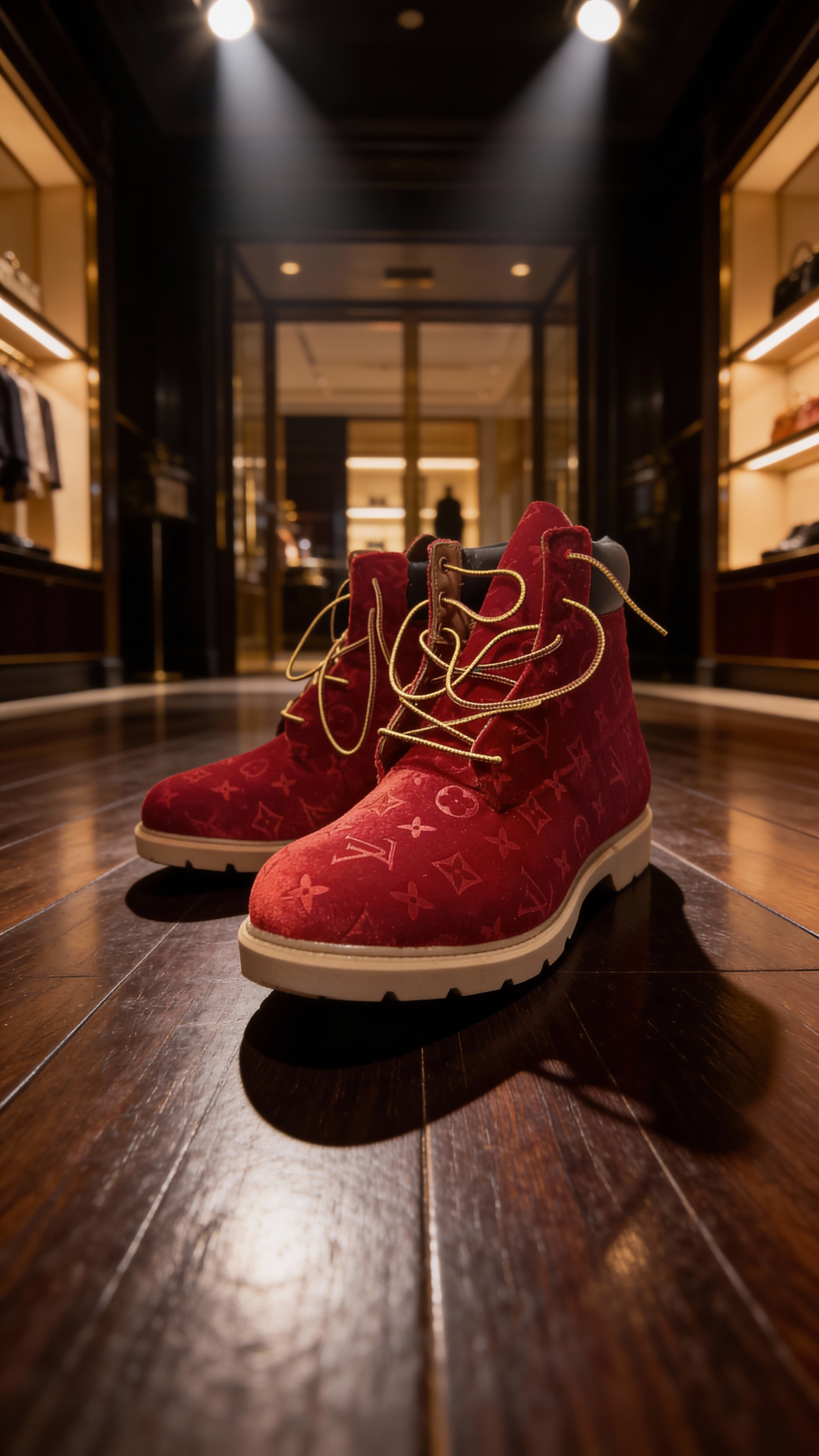 Velvet candy apple timberlands