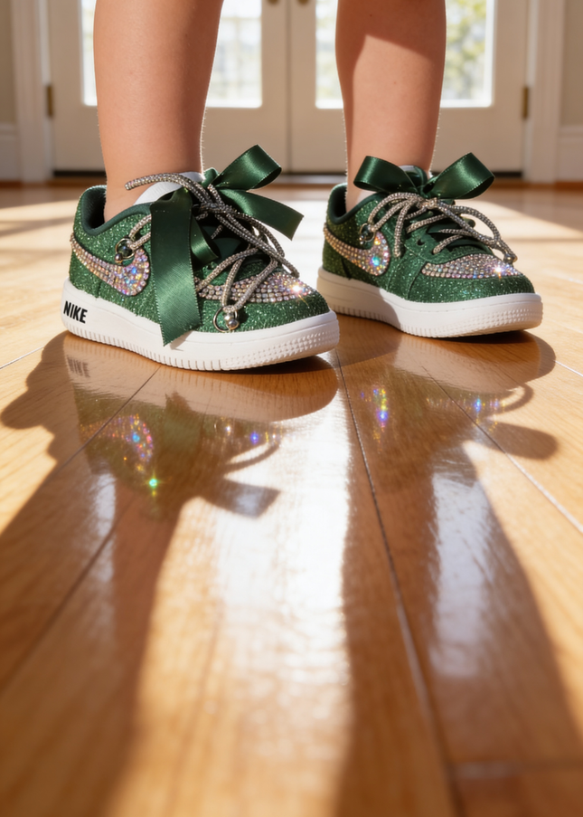 Rhinestone custom this is a toddler shoe only !!!