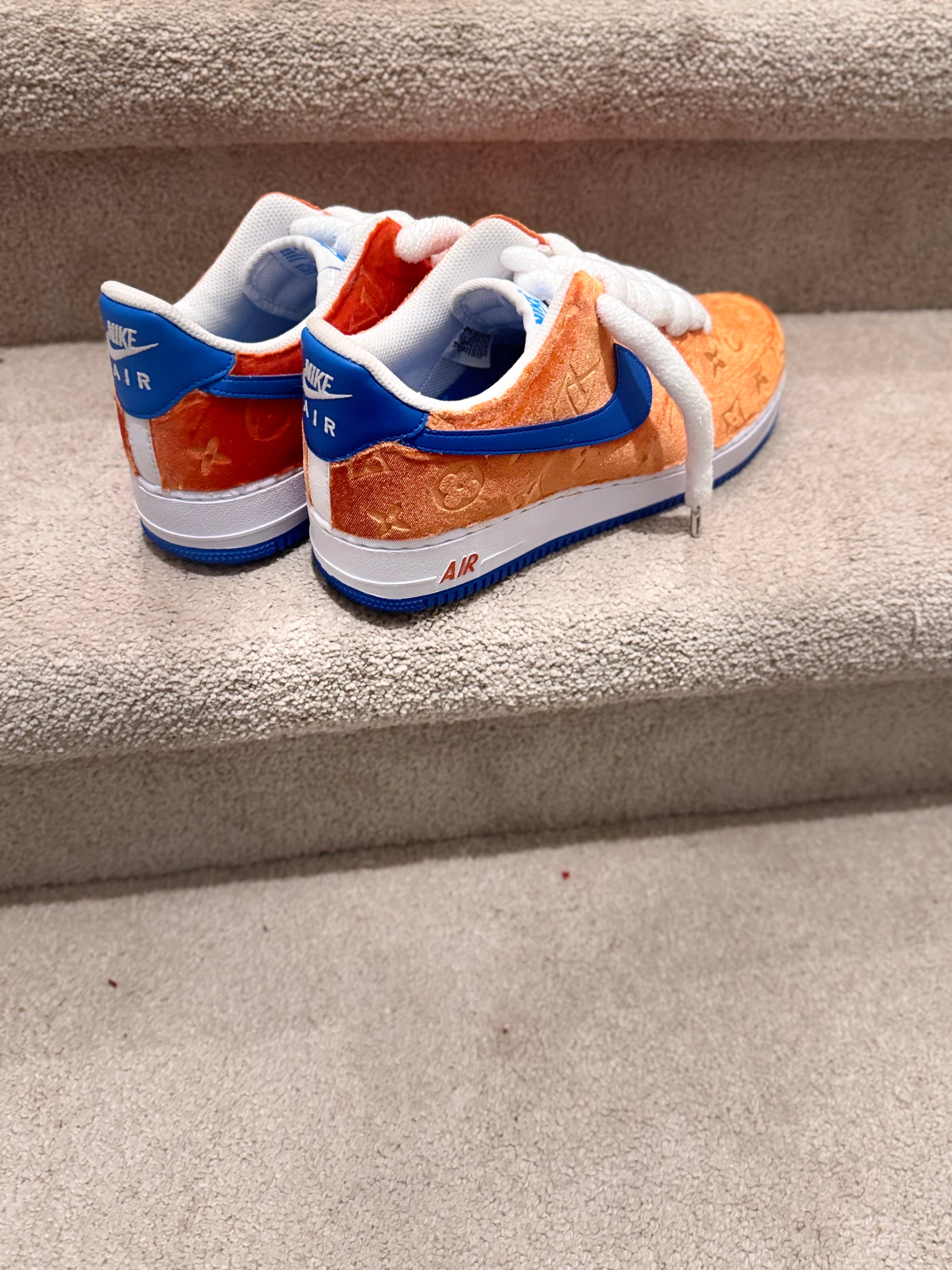 Orange and blue skies velvet CUSTOM AF1