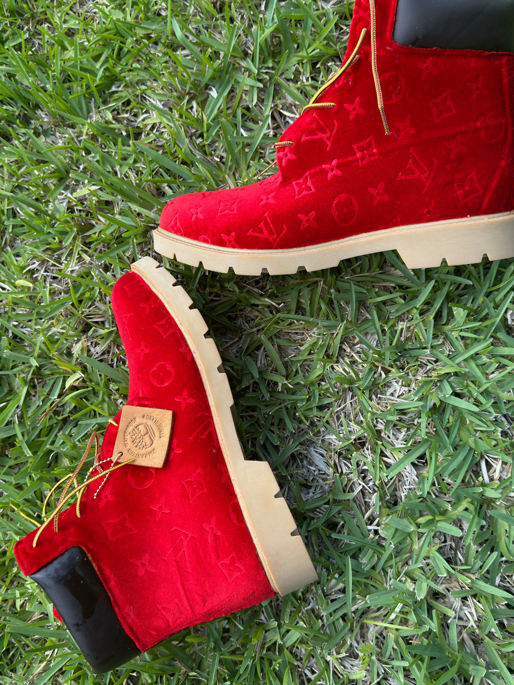 Velvet candy apple timberlands