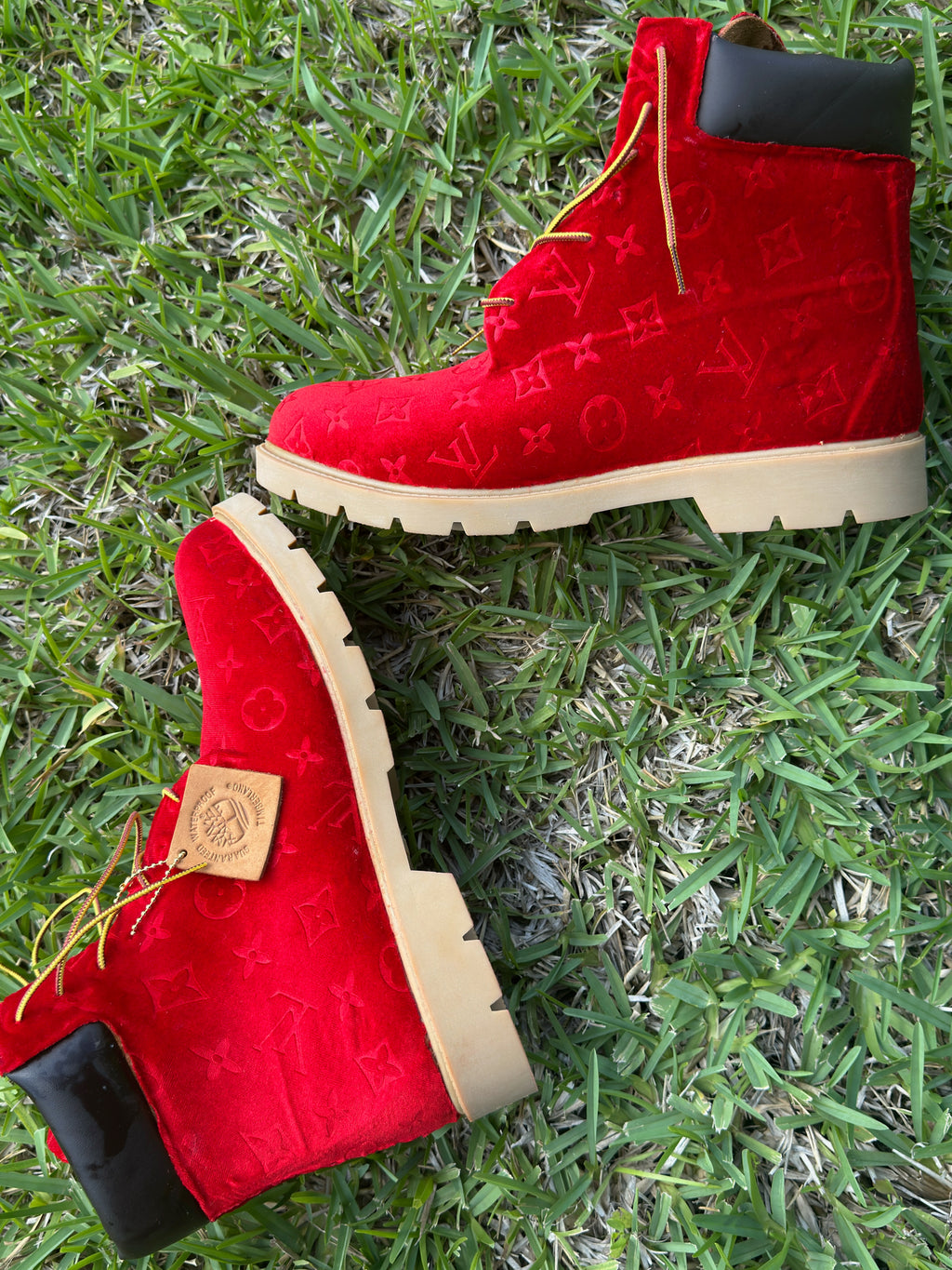 Velvet candy apple timberlands