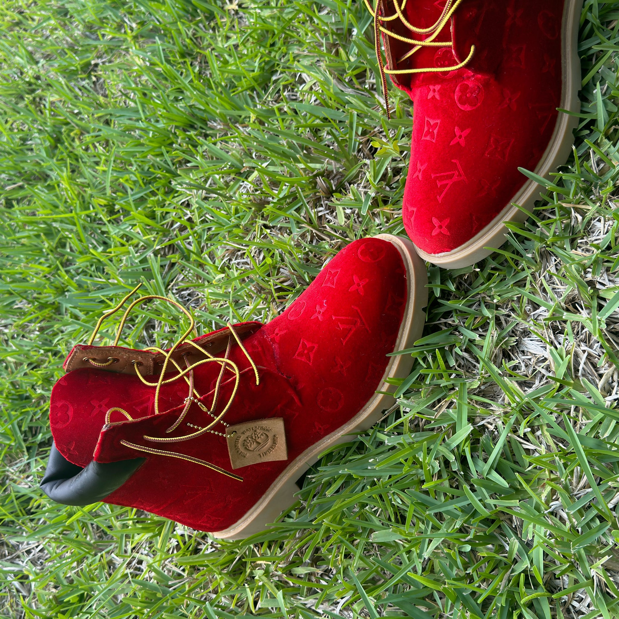 Velvet candy apple timberlands