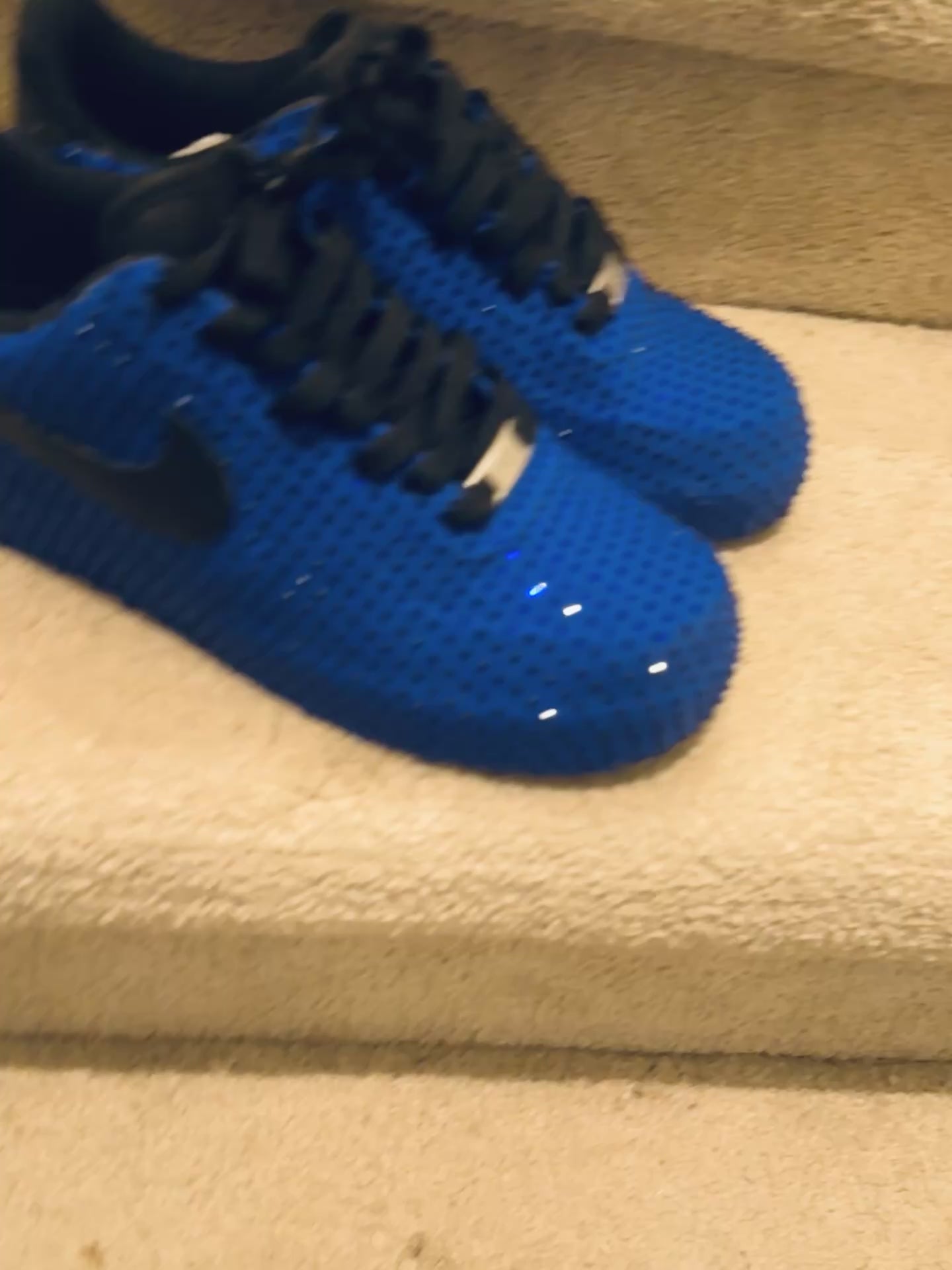 Royal Blue Custom Rhineston AF1